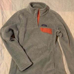 Patagonia Re-Tool Snap-T® Fleece Pullover Womens Medium Grey